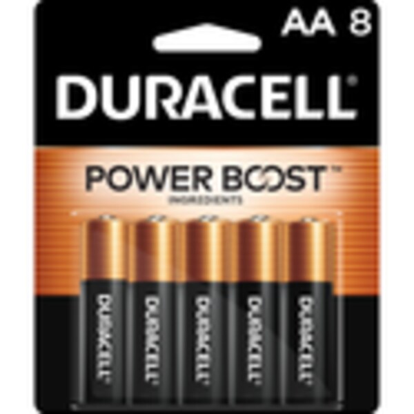 Pack of 8 AA Duracell Batteries